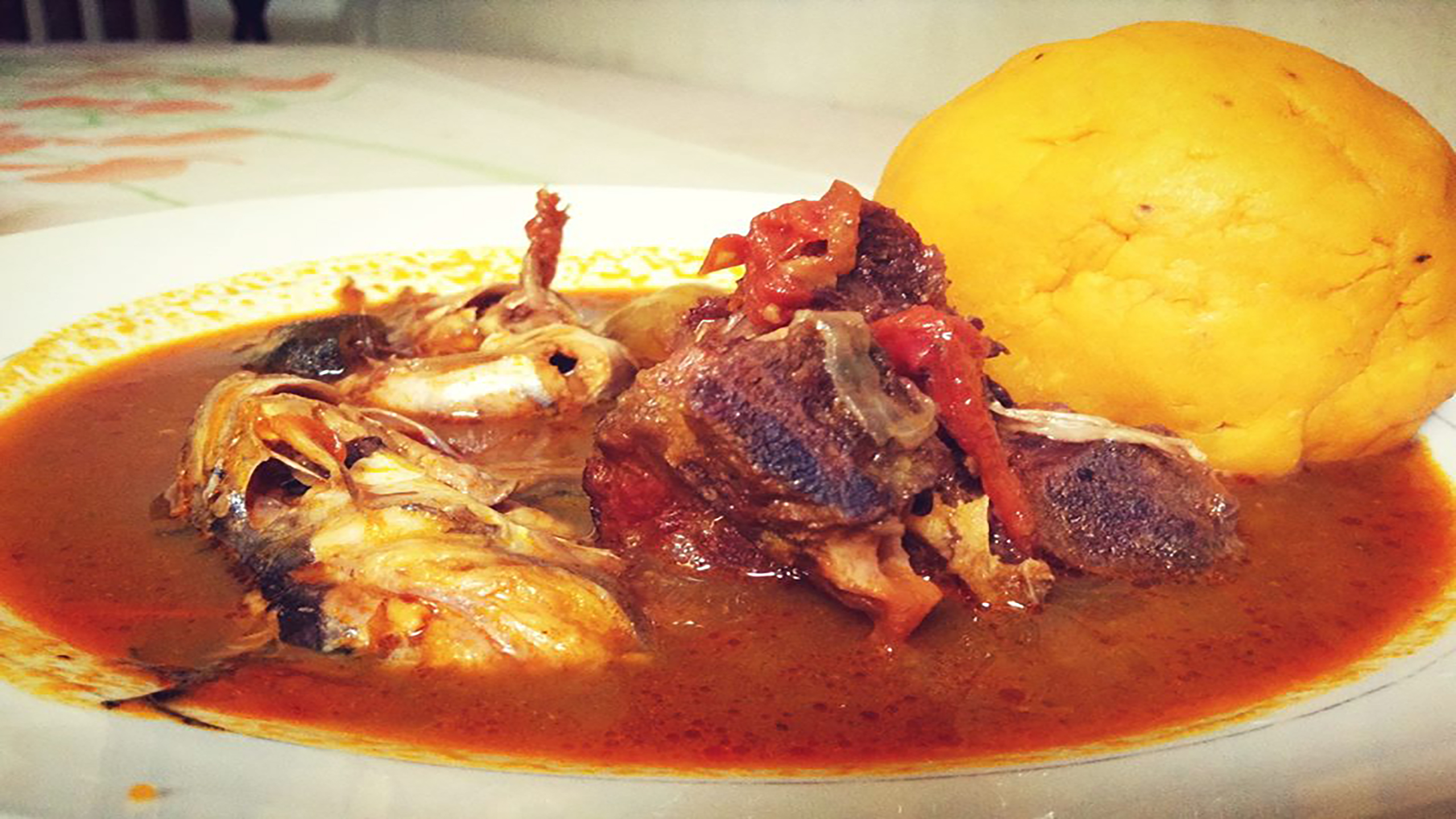 Soupe de Poulet Attiéké